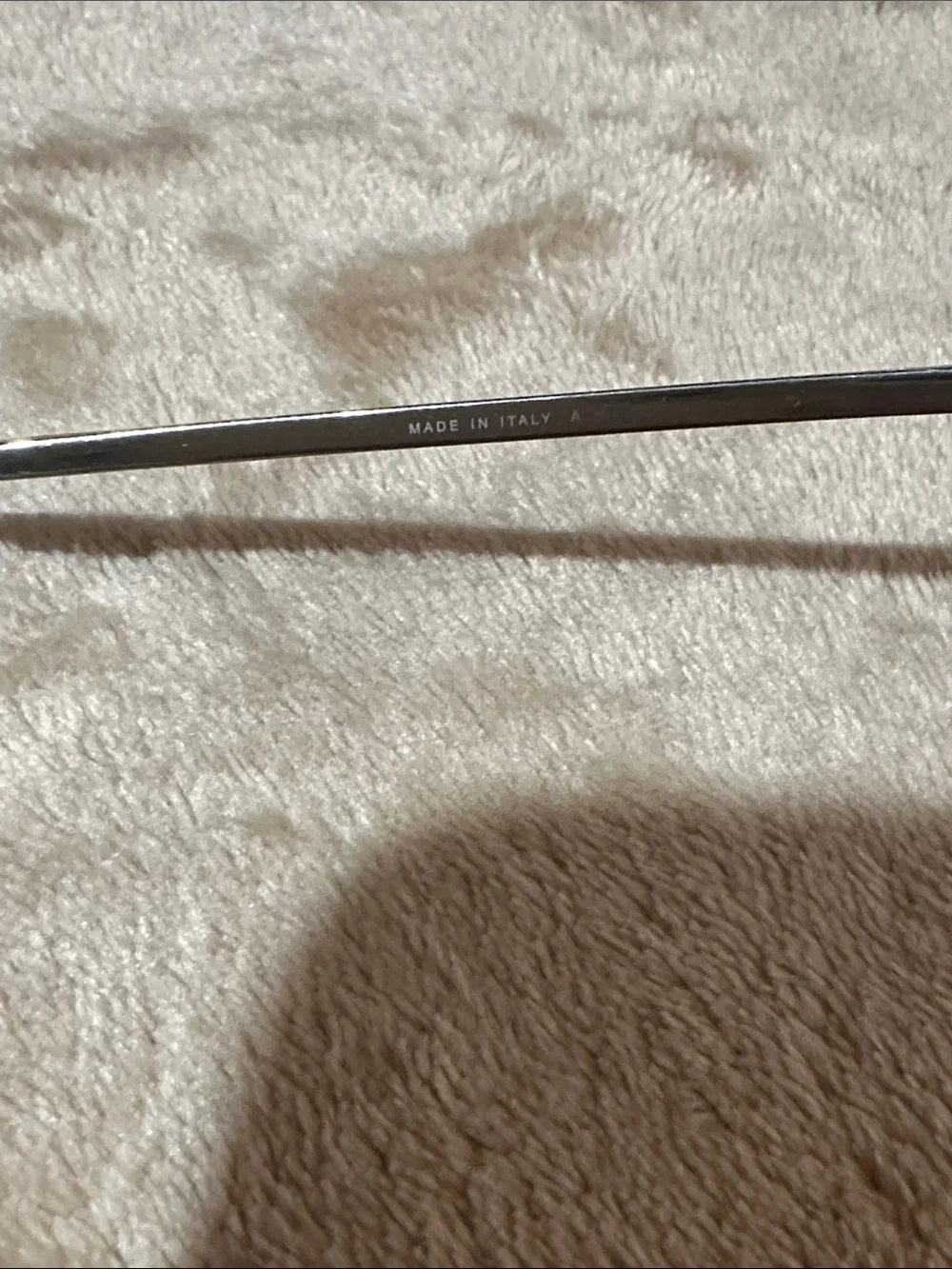 CHANEL Silver Aviator Sunglasses with Black Case